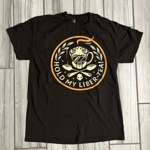 Brown Graphic Tee - Hold My Liber-Tea